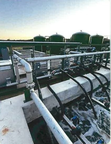 Industrial environmental treatment tanks and pipework